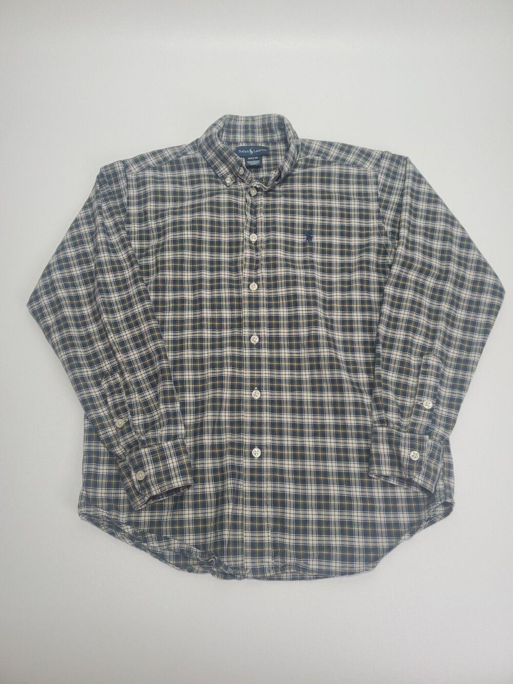 Ralph Lauren Youth Boy's Long Sleeve Button Up Dress Shirt, Medium 12/14 - Picture 1 of 11